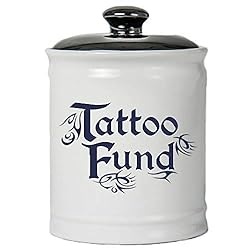 Cottage Creek Tattoo Gifts Round Ceramic Tattoo Fund Jar